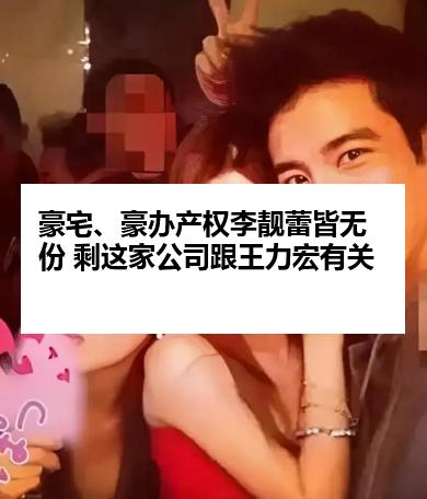 豪宅、豪办产权李靓蕾皆无份 剩这家公司跟王力宏有关