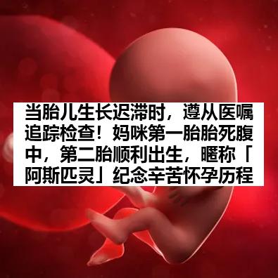 当胎儿生长迟滞时，遵从医嘱追踪检查！妈咪第一胎胎死腹中，第二胎顺利出生，暱称「阿斯匹灵」纪念辛苦怀孕历程