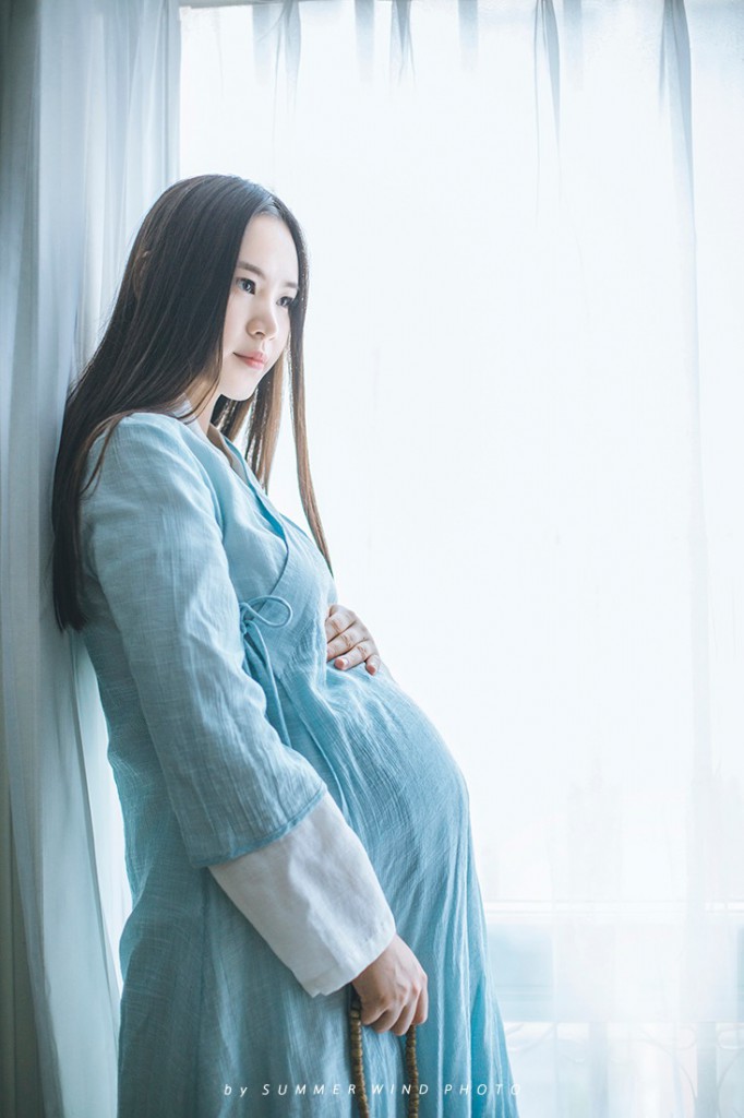 超颜值美少女汉服孕妇照写真摄影