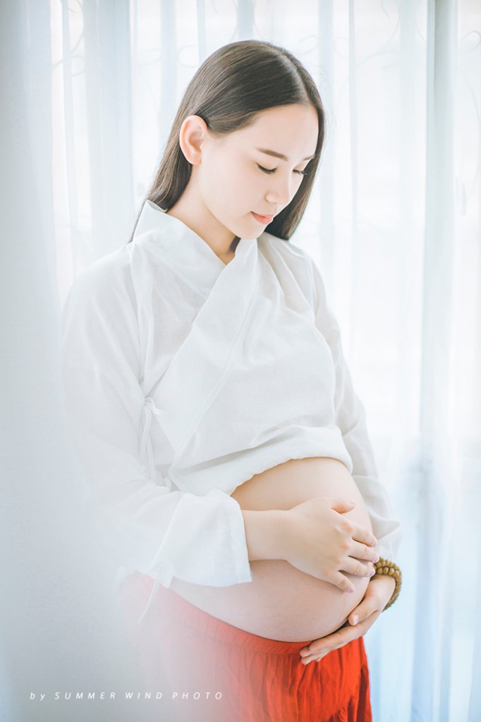 超颜值美少女汉服孕妇照写真摄影