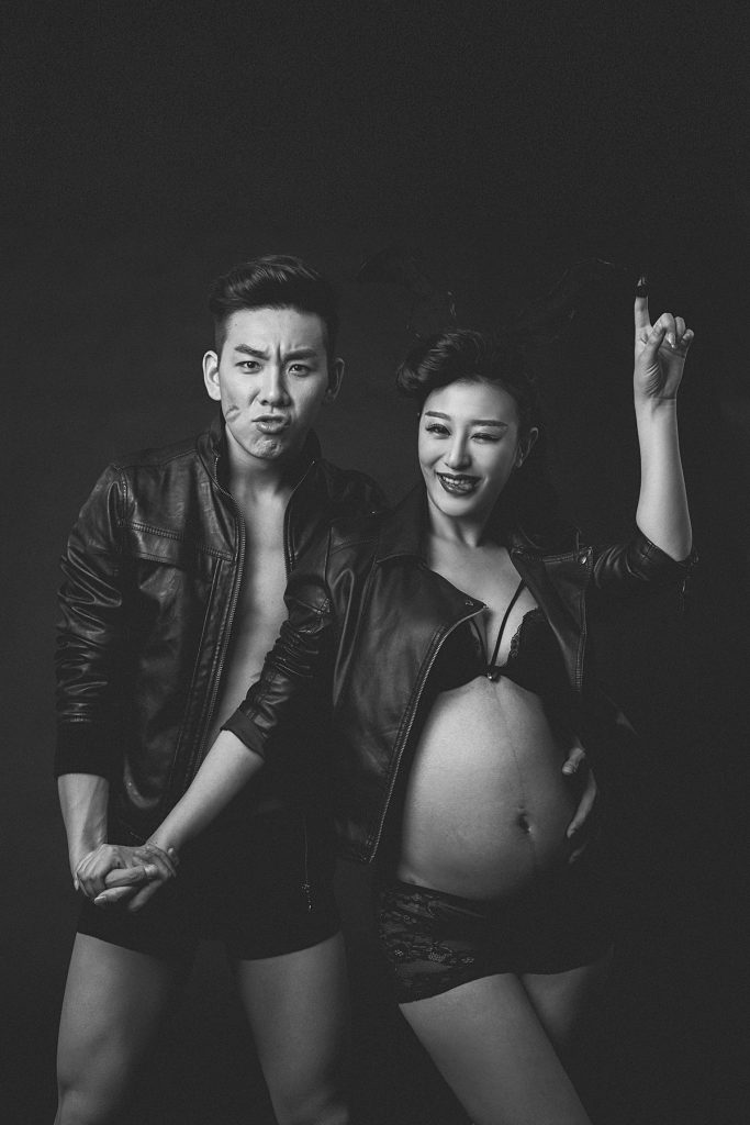 超级有范夫妻孕妇照写真摄影