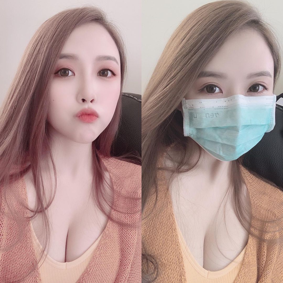 这位口罩小姊姊的名字叫做Angus 张若锜，是一位来自香港的网红正妹，相信有在关注她的粉丝们，一眼就认出她了吧！毕竟那近20万的追踪数，也让她在台湾拥有不少粉丝。