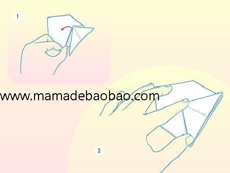 4种方法来折便条 -（基本的正方形便条）