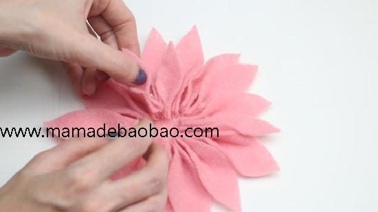 5种方法来制作毡花（制作玫瑰毡花）